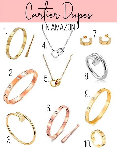 cartier necklace dupe amazon|amazon designer jewelry dupes.